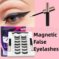 Magnetiska ögonfransar Eyeliner Kit 7 par lösögonfransar flytande eyeliner