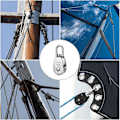 Miniatyrbilde 6 av 6: Reverserende hjul M15 Reverserende rulle for kabel, 3 stk pulley M15-3