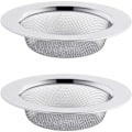 Pikkukuva 1 / 5: IC Stål Badrum Dusch Hårsil Falla Cover Köksdisk Propp Filter Cover (2-pack)