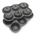 Miniatyrbilde 4 av 5: Isbollform i silikon - Isform for runde isbiter, kuler, svart