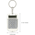 Miniatyrbillede 3 af 5: 3 stk. lommeregner nøglering Bærbar elektronisk lommeregner IC