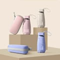 Miniatyrbillede 5 af 10: Foldbar Ultra Let Mini Paraply SORT black