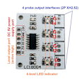 Miniatyrbild 4 av 5: IC DC 5V 4 Digital vattenvätskenivåindikatorkortsensor för F B