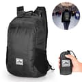 Foldable Waterproof Hiking Backpack Black Black svart