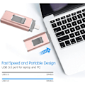 Miniatyrbillede 2 af 5: IC Tre-i-ett multifunktions USB-stick (16 GB rosenguld)