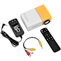 Pikkukuva 4 / 5: Kannettava 1080p minidataprojektori kotiteatterielokuvien tukeen kannettava älypuhelin Hdmi-tulo