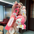 Pikkukuva 1 / 5: IC e Kawaii 3D Yksisarvinen Avaimenperät Pehmeäliima Pegasus Riippuva Avaimenperä Punainen