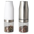 Miniatyrbillede 1 af 5: IG Elektrisk salt- og peberkværn - Gravity Salt and Pepper rustfrit stål + hvid