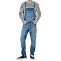 Miniatyrbillede 1 af 2: Herre Dungarees Denim Overalls Bib og seler Jeans Jumpsuit Bukser Romper mørkeblå dark blue 3xl