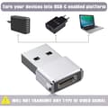 Miniatyrbilde 4 av 5: IC USB-C hunn til USB hann-adapter (2-pakning), type C til USB A-lading