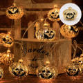 Miniatyrbild 5 av 5: IC Halloween-lampor utomhus inomhus pumpa fladdermus spindel Halloween St B1