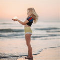 Miniatyrbild 4 av 5: 2-8 år Flickor Prinsessa Badkläder Semester Bikini Baddräkter Snövit 6-7 år
