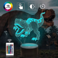 Miniatyrbild 2 av 5: IC CNE 3D Dinosaurie Nattlampa Leksak, Dinosaurie Ljus