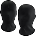 Miniatyrbillede 1 af 5: IC Sharharge 2 stk sort fuldmaske Halloween spandex hætte maske Hovedbeskyttelse Ansigtsløs maske til unisex cosplay kostume