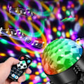 Miniatyrbillede 2 af 5: IC NOE LED Partylampe styret med 7 farver RGB 360°