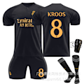 Miniatyrbilde 5 av 9: Real Madrid andre bortetrøye nr. 8 10 Modric 7 Winnie 5 Bellingham Ronaldo fotballuniform No. 1 socks 26#