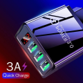 Miniatyrbillede 2 af 5: IC Hurtigoplader 3.0 USB-oplader Digitalt display Hurtigoplader Sort EU