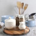 Miniatyrbillede 5 af 5: IC Roterende Susan Opbevaringsstativ til Køkken Krydderi Kosmetik Makeup T 9in