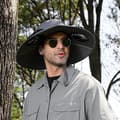 Miniatyrbillede 4 af 6: solhat - udendørsaktiviteter - Medium - ventilator - soldrevet - solventilator - mænd - sort