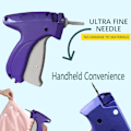 Miniatyrbild 3 av 7: Snabb klädfixare, symaskin, quiltningshäftpistol, mikrosömspistol, mini-sömspistol för kläder Purple