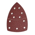 Miniatyrbillede 2 af 4: Slibningssæt med 100 trekanter, 11 huller, 105 x 152 mm, struktur 180
