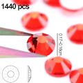 Miniatyrbillede 2 af 5: Krystal flatback No-Hotfix strass ss5 neglekunst orange
