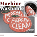 Miniatyrbillede 4 af 4: IC Peach bademåtte Peachy Clean bademåtte til badeværelse Skridsikker koralrosa badeværelsesmåtte Vaskbar badekar måtte Toiletmåtte (25,2\"X20,5\")
