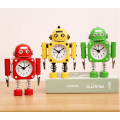 Miniatyrbild 4 av 4: IC Robotväckarklocka i rostfritt stål - väckarklocka med blinkande ljus