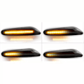 Pikkukuva 5 / 5: 2 kpl LED-dynaamiset vilkut sivuvalot sekventiaaliset vilkkuvalot yhteensopivat - E46 E36 E60 E61 E90 E9
