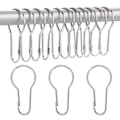 Miniatyrbild 1 av 5: 40-pack Duschdraperiringar Hängande Krokar för Sortering och Organisering
