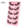 Miniatyrbild 4 av 5: Nya fransar Mink Lösögonfransar Naturligt utseende Wispy Clear lash Band Falska ögonfransar Fluffiga 3D Curly Strip Cat Eye Fransar 9D541