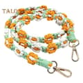 Woven Shoulder Strap Flower Knitted Handbag Strap Contrast Color Purse Strap Replacement Detachable Shoulder Crossbody Bag Strap