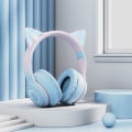Pikkukuva 3 / 5: IC Pannband Bluetooth-kuulokkeet, langattomat kuulokkeet Vaaleanpunainen vihreä