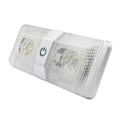 Pikkukuva 1 / 4: IC 48 LED-dubbeljus vit touch-dimmbar inre läslampa