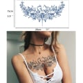 Miniatyrbild 5 av 5: IC Semipermanenta tatueringar för kvinnor, flickor, 4-pack stora realistiska och långvariga tillfälliga tatueringar ser ut