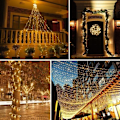Miniatyrbild 3 av 5: 100M 600 LED Ljusslinga Karneval Bröllop Utomhus Inomhus Trädgårdsbelysning - RWInomhus Möbeldekoration Juldekoration Ljusslingor..DEBUNS