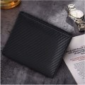 Miniatyrbillede 4 af 4: IC Tynde RFID-Pengepunge til Mænd - Bifold Forlomme i Ægte Læder Carbon Fiber