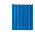 Duschdraperi i Blå Polyester, Vattentät, 80x180cm, Enfärgad, Badrum, Duschdraperi, Duschfack, Gardin, Drop Ring, Hotell Duschdraperi