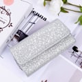 Miniatyrbillede 4 af 5: IC Aften Clutch Taske, Kuvert Clutch Taske Aftonväska til Kvinder, Glimtende Aften Håndtaske sort