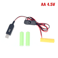 Miniatyrbilde 1 av 5: IC Dummy Batteriadapter USB Strøm Bytt Batteri AA4.5V