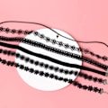 Miniatyrbilde 2 av 4: IC 6-pak Choker Halskjede / Halsband - One size Sort one size