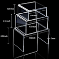 Miniatyrbild 4 av 5: IC Akryl Displayhöjare Transparent Produktställ Smyckesdisplayhyllor