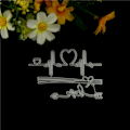 Miniatyrbillede 1 af 5: IC Vivid Love Heart EKG Hjerterytme Tryk Dør DIY Scrapbog