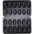 IC 2-pack Nonstick Bakform 12 Koppar Tjock Skalformad