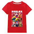 Pikkukuva 1 / 5: ROBLOX T-paita Muoti Lapset T-paita F4 punainen 150cm