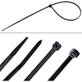 Miniatyrbillede 2 af 5: 700 stk. sorte nylon kabelbindere, længder 4\"/ 6\"/ 8\"/ 10\"/ 12\"