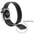 Miniatyrbillede 2 af 5: IC Milanese Loop Metal Armbånd Apple Watch 41/40/38 mm - Sort Sort Sort