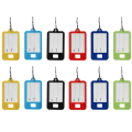 Miniatyrbillede 1 af 3: 50 stk Multifunktionelle Nøglebrikker Nøglering Navnetiket Tags (Tilfældig Farve) IC