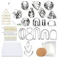 Pikkukuva 6 / 7: DIY savikorvakorut korujen valmistus värilliset savitarvikkeet säilytyspussilla ja taustakartongilla H 36-piece set