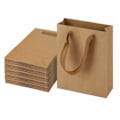 Miniatyrbillede 1 af 5: IC 25 stk Papirposer, 9,8\" x 5,1\" x 12,6\" Brun Kraftpapir